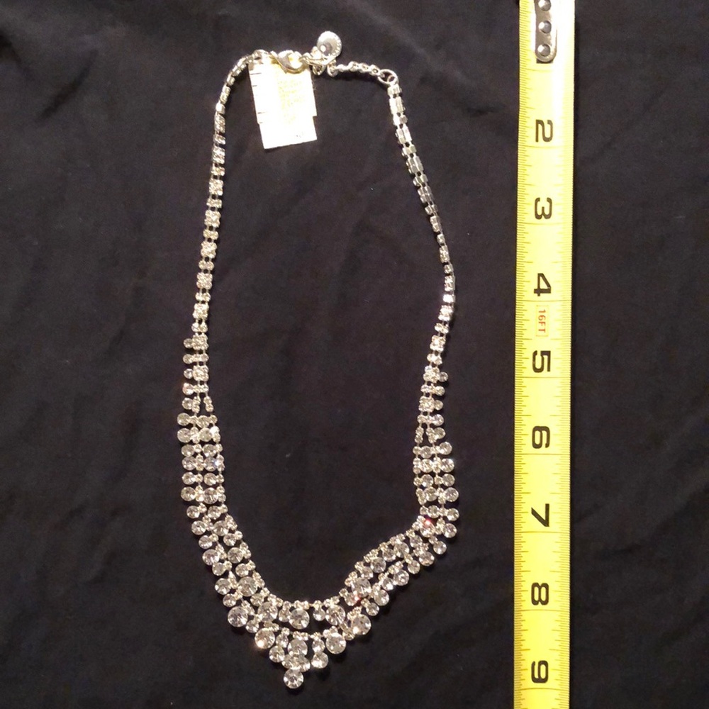 NWT Rhinestone Necklace - Picture 5 of 5